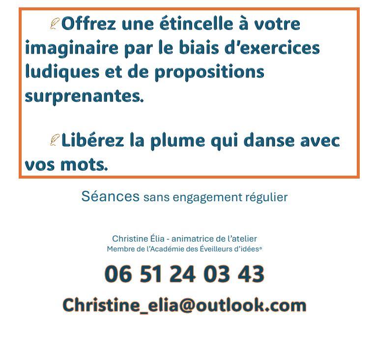 Atelier d ecriture 2024 2